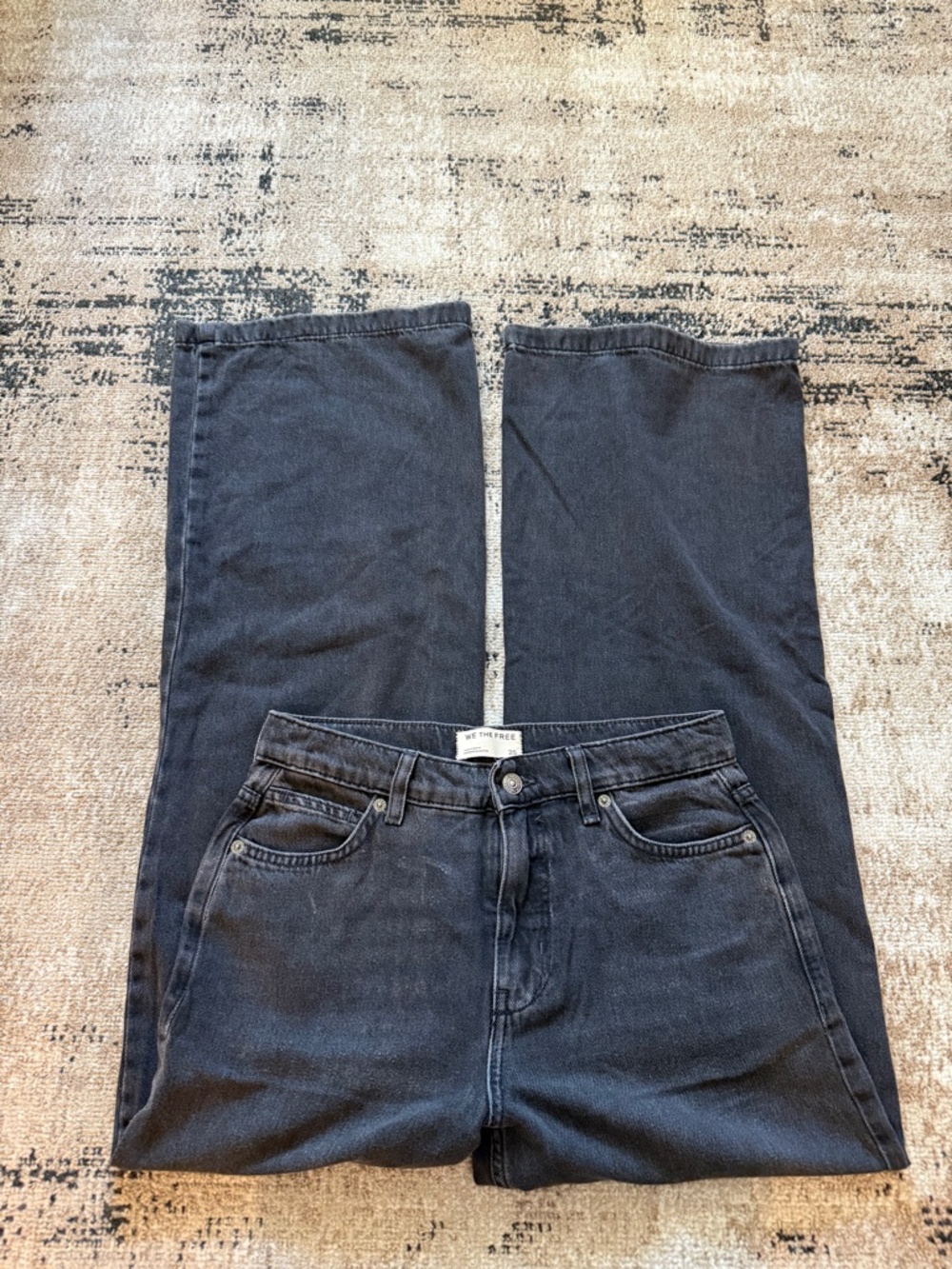 Free People Black Denim Pants